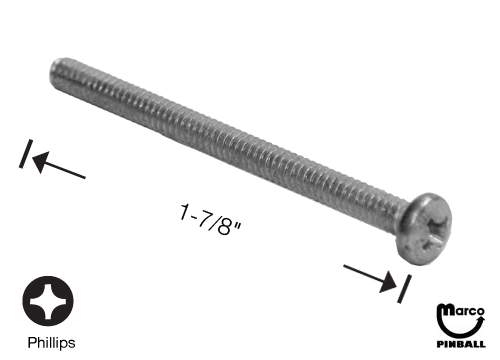 Machine Screw 6-32 x 1-7/8 inch p-ph