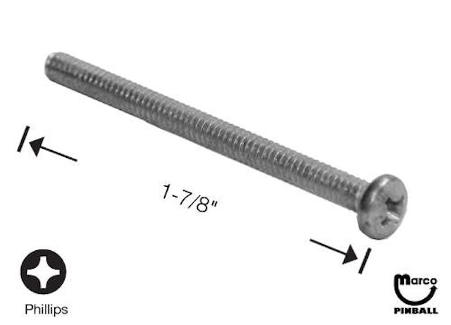 Machine Screw 6-32 x 1-7/8 inch p-ph