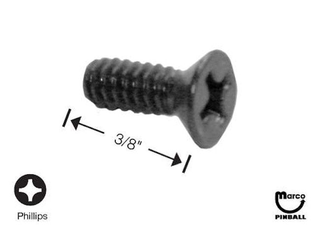 Machine Screw 6-32 x 3/8 inch p-flh black