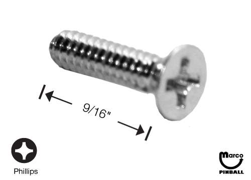 Machine Screw 6-32 x 9/16" p-flh