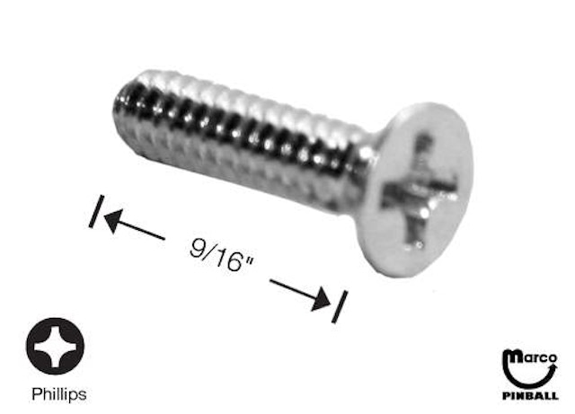 Machine Screw 6-32 x 9/16" p-flh