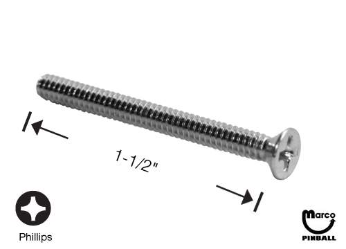 Machine Screw 6-32 x 1-1/2" p-flh