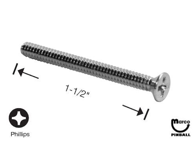 Machine Screw 6-32 x 1-1/2" p-flh