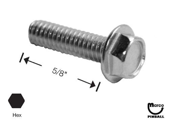 Machine Screw 6-32 x 5/8 inch pl-hwh
