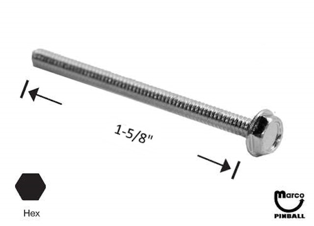 Machine Screw 6-32 x 1-5/8 inch pl-hwh
