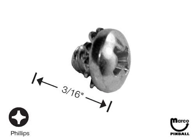 Machine Screw 8-32 x 3/16 inch p-ph-sems