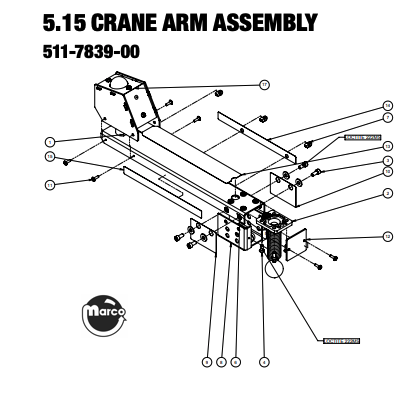 BATMAN 66 (Stern) Crane Arm Assembly