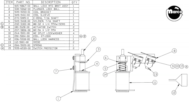 LAST ACTION HERO (DE) Ball lock bracket