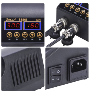 Solder and desolder hot air SMD station - economy