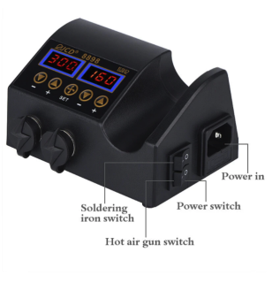 Solder and desolder hot air SMD station - economy
