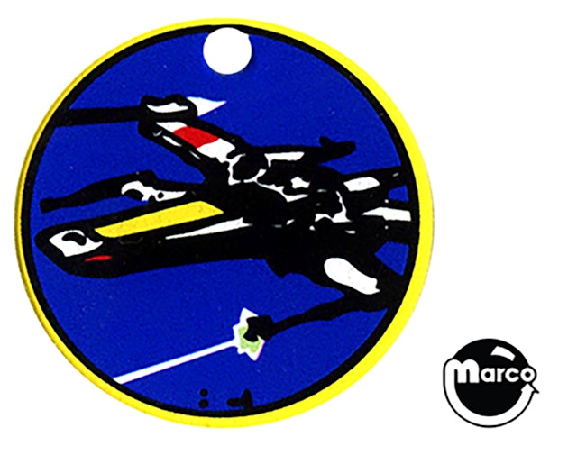 STAR WARS (Data East) Plastic key fob X-Wing