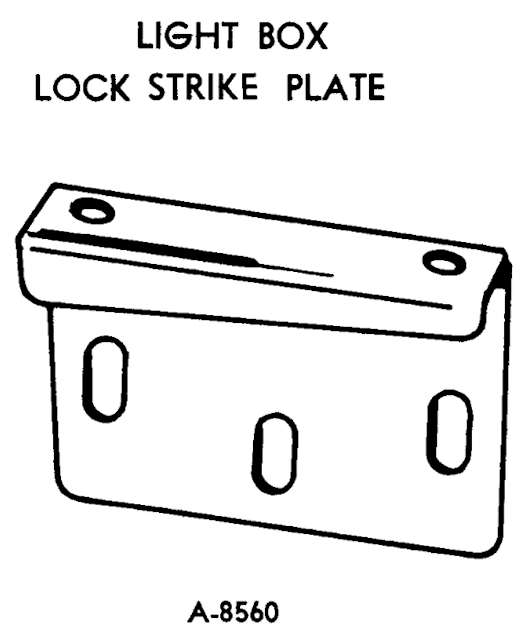 Backbox latch strike plate Gottlieb