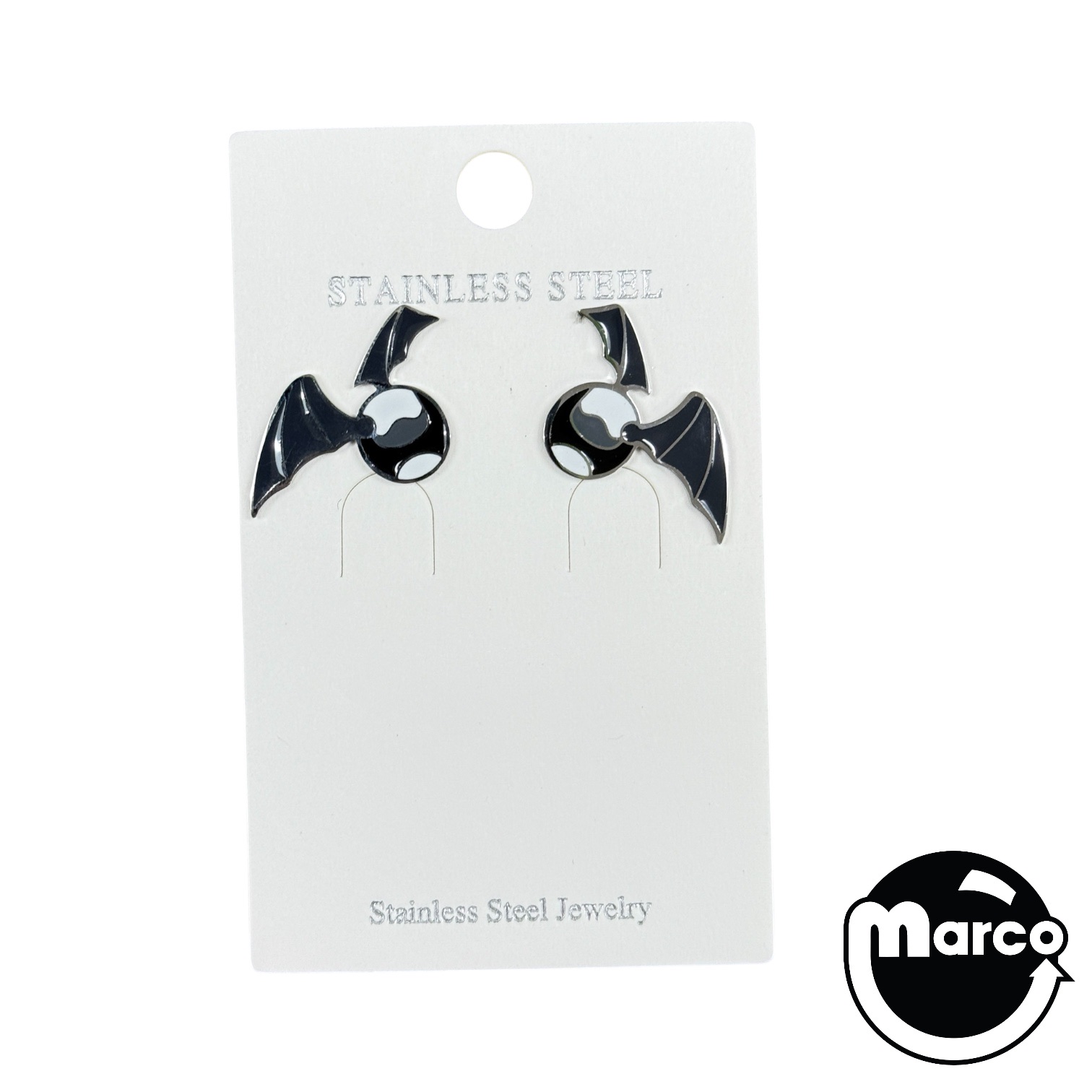 Pinball BatBall Earrings