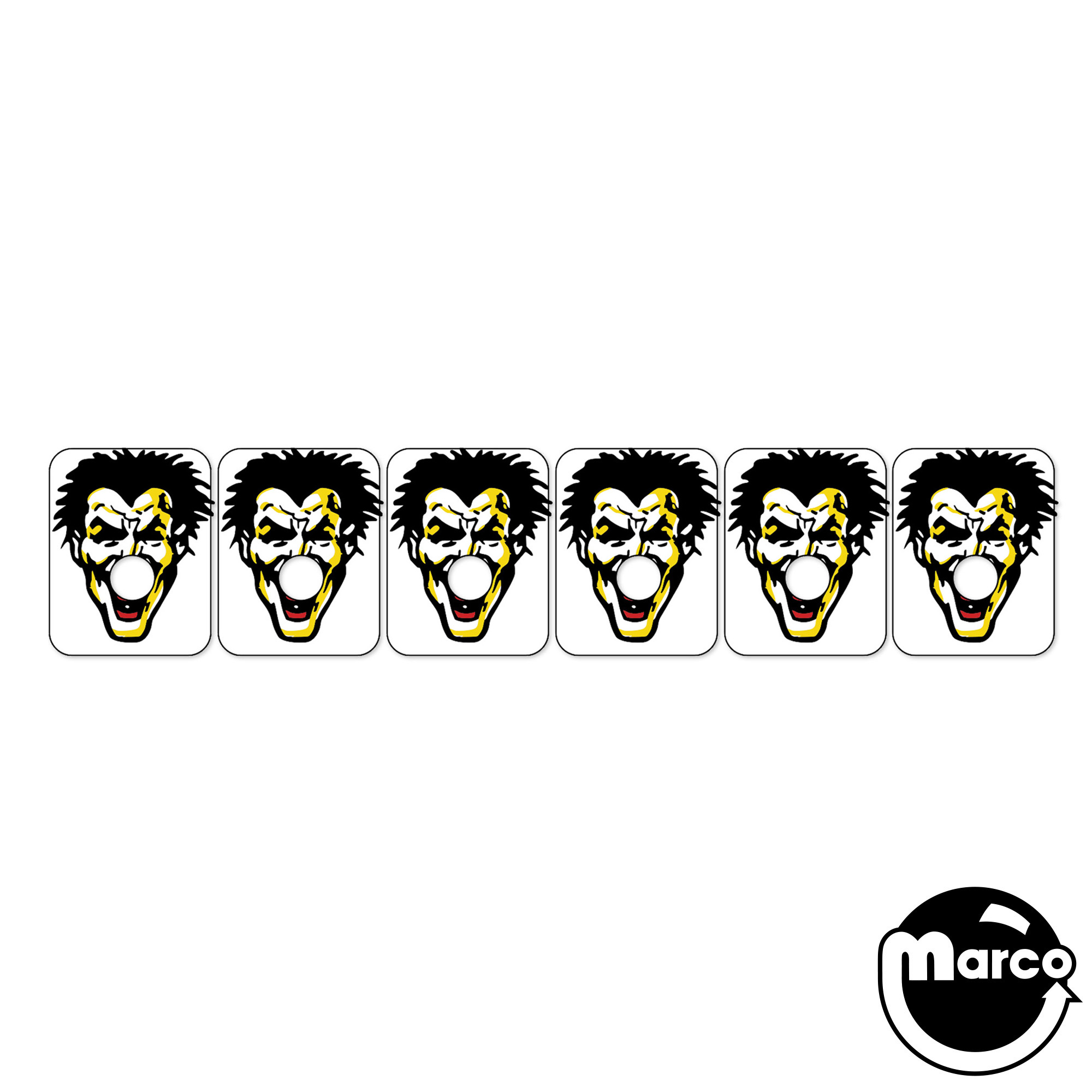 BATMAN (Data East) Joker Target Decal Set (6)