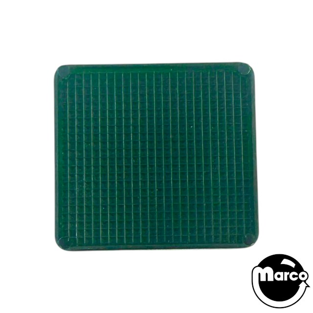 Insert - rectangle 1-1/8 x 1/4 inch clear green stippled