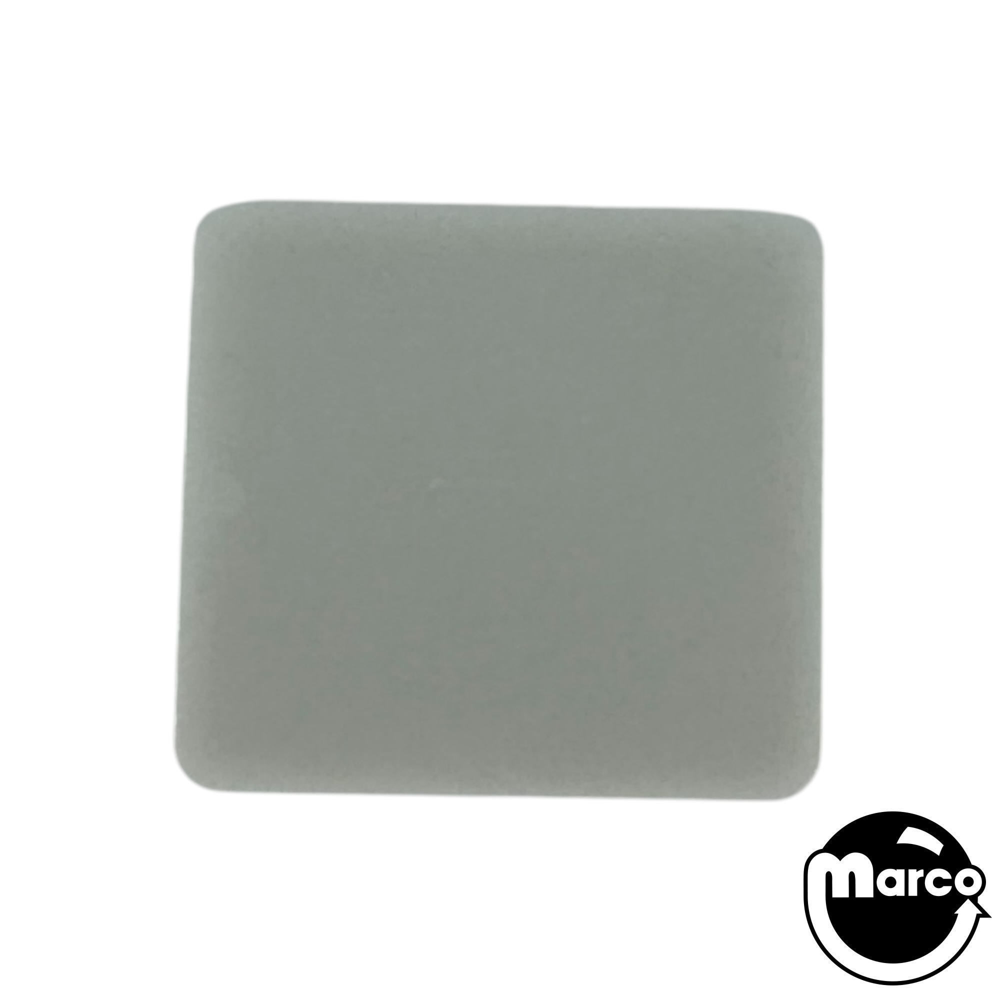 Insert - rectangle 1-1/8 x 1/4 inch opaque white stippled