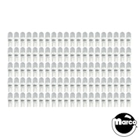 100 Pack of Cool White Frosted ECONOMY LED 555 operator pack