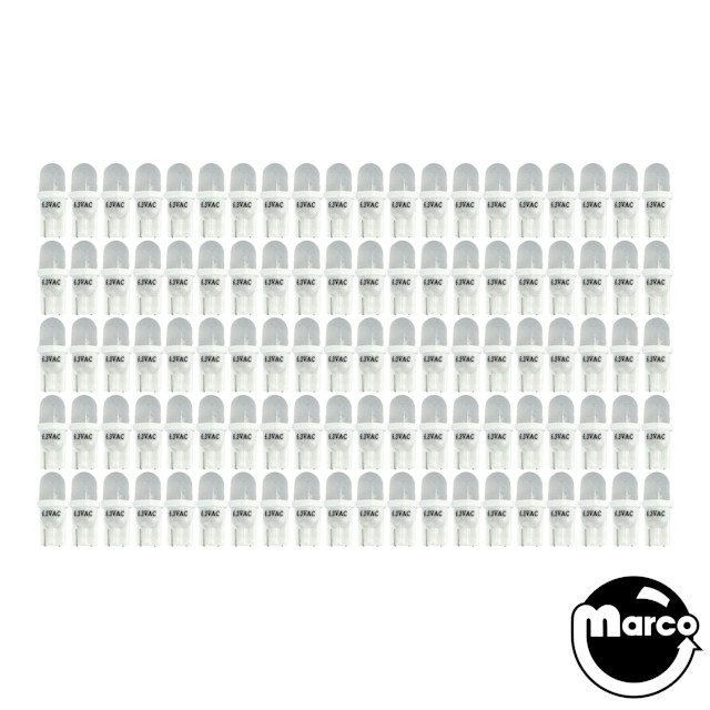 100 Pack of Cool White Frosted ECONOMY LED 555 operator pack