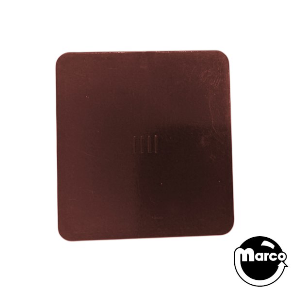 550-5019-17 - Insert - rectangle 1-1/8 x 1/4 inch clear amber stippled ...