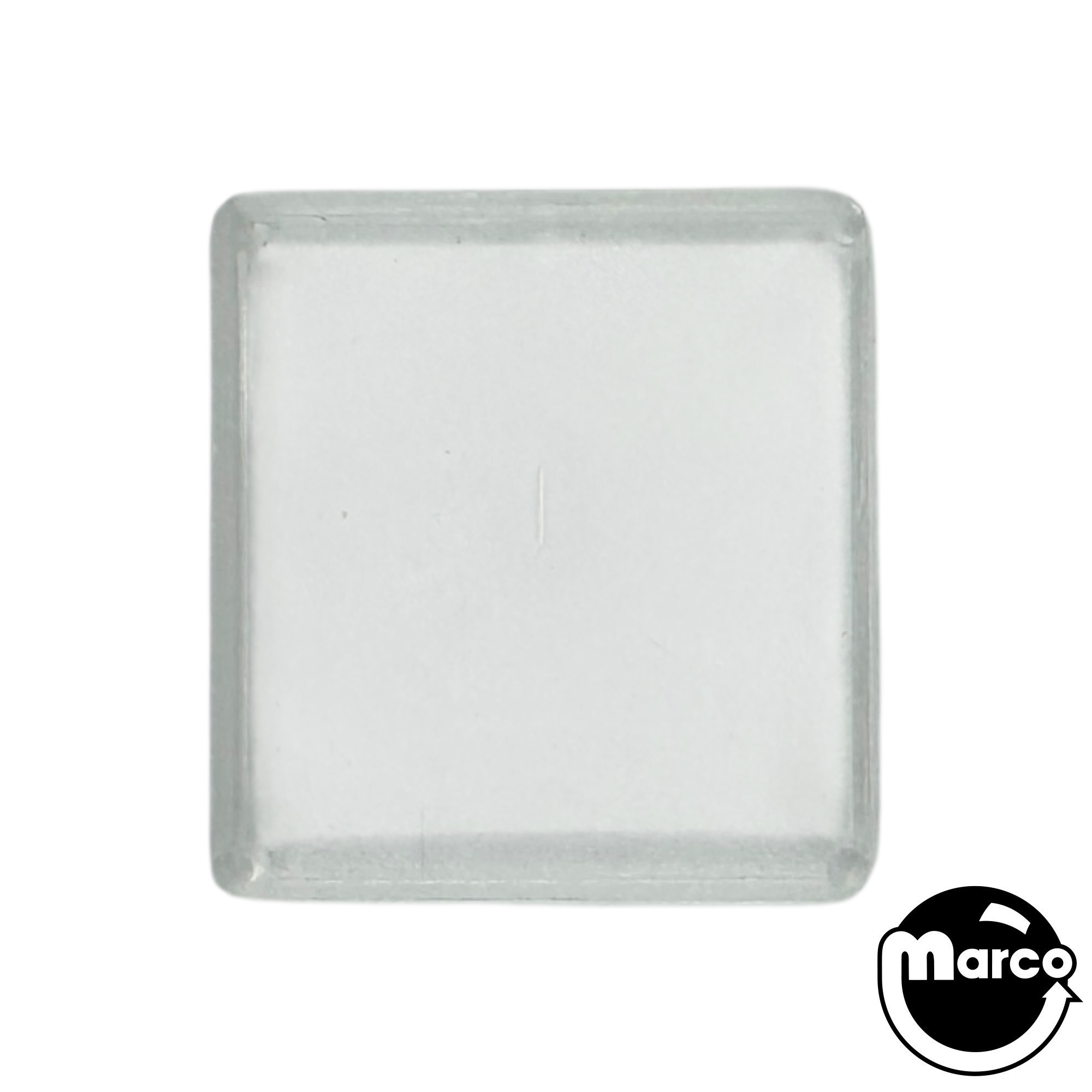 Insert - rectangle 1-1/8 x 1/4 inch clear plain