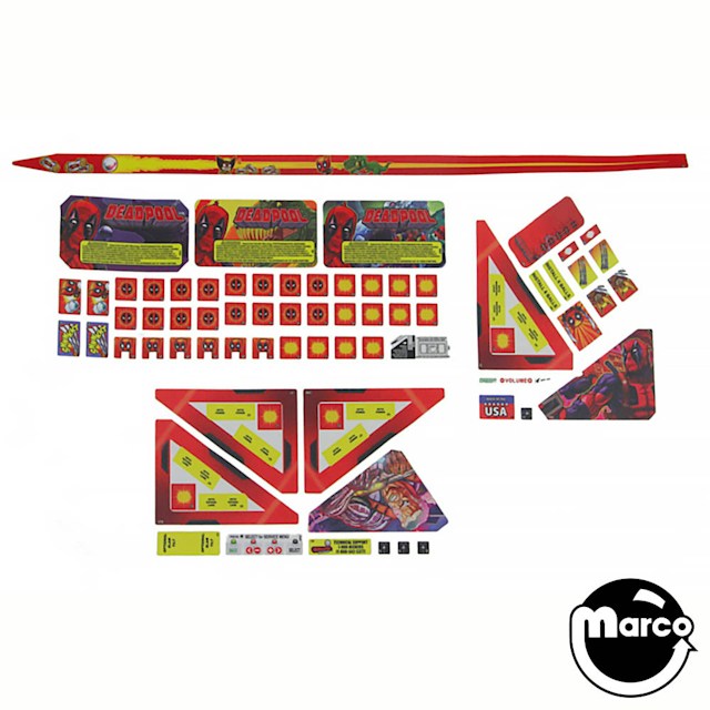DEADPOOL PRO (Stern) Playfield decal set