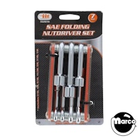 Nutdrivers 7 piece set SAE folding