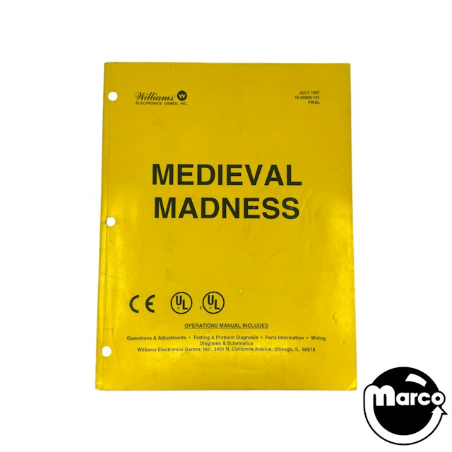 MEDIEVAL MADNESS (Williams) Manual Original