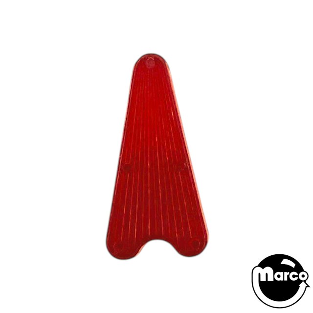 Insert small arrowhead 1/4 x 2 inch red clear ribbed