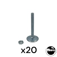 20 Leg Levelers - 3" with Stop Nuts Small Operator Pack