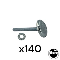 140 Leg levelers - 3" with stop nuts Large Operator Pack