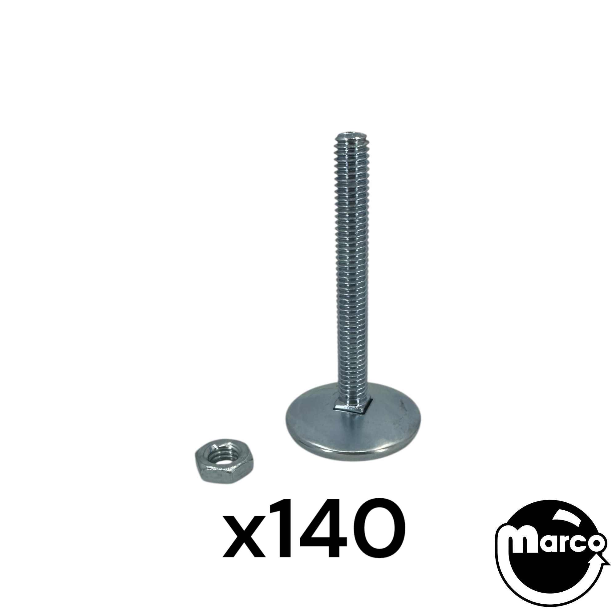 140 Leg levelers - 3" with stop nuts Large Operator Pack