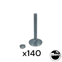 140 Leg levelers - 3" with stop nuts Large Operator Pack