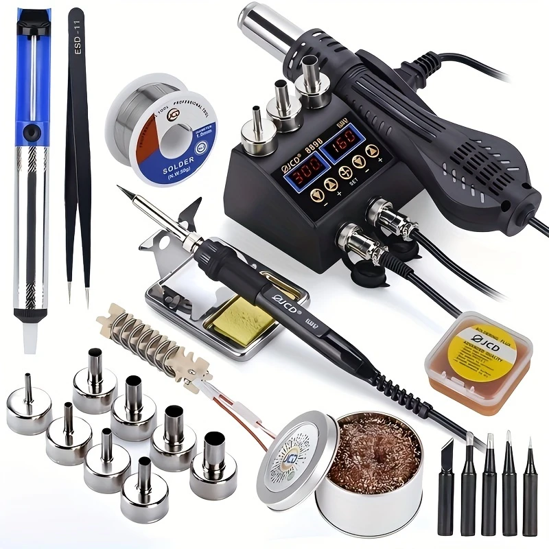Solder and desolder hot air SMD station - economy