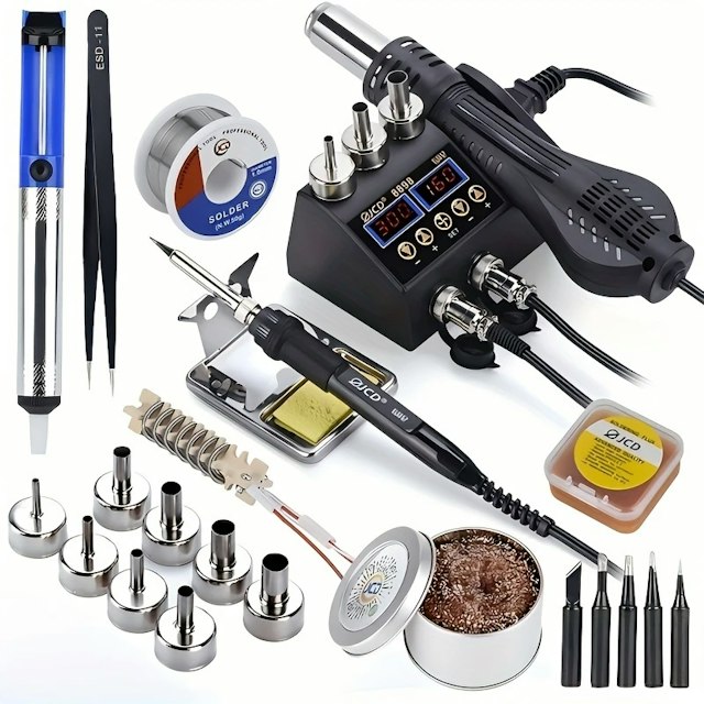 Solder and desolder hot air SMD station - economy