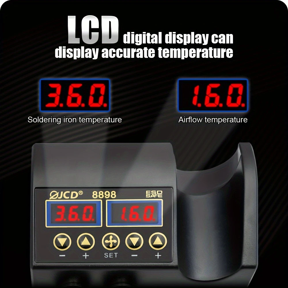 Solder and desolder hot air SMD station - economy