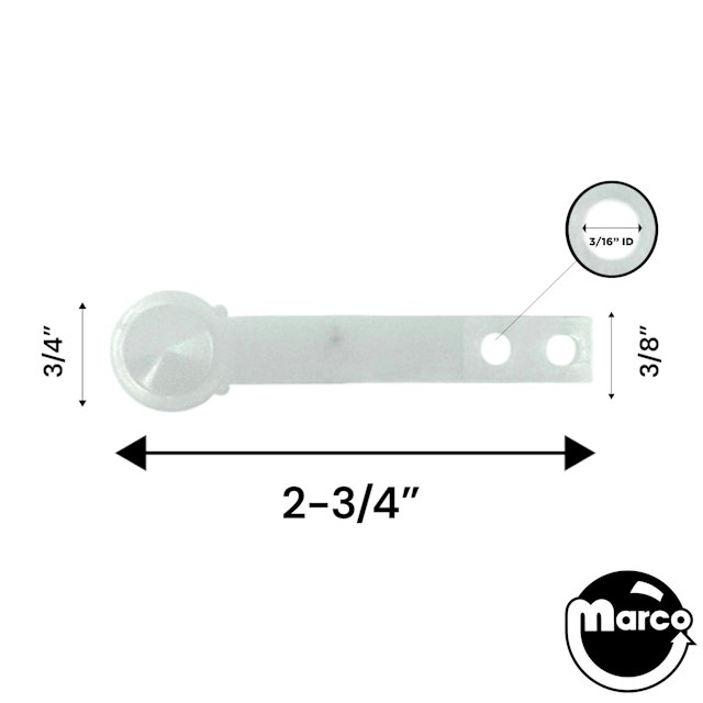 Spoon - pop bumper plastic 3/16 ID holes