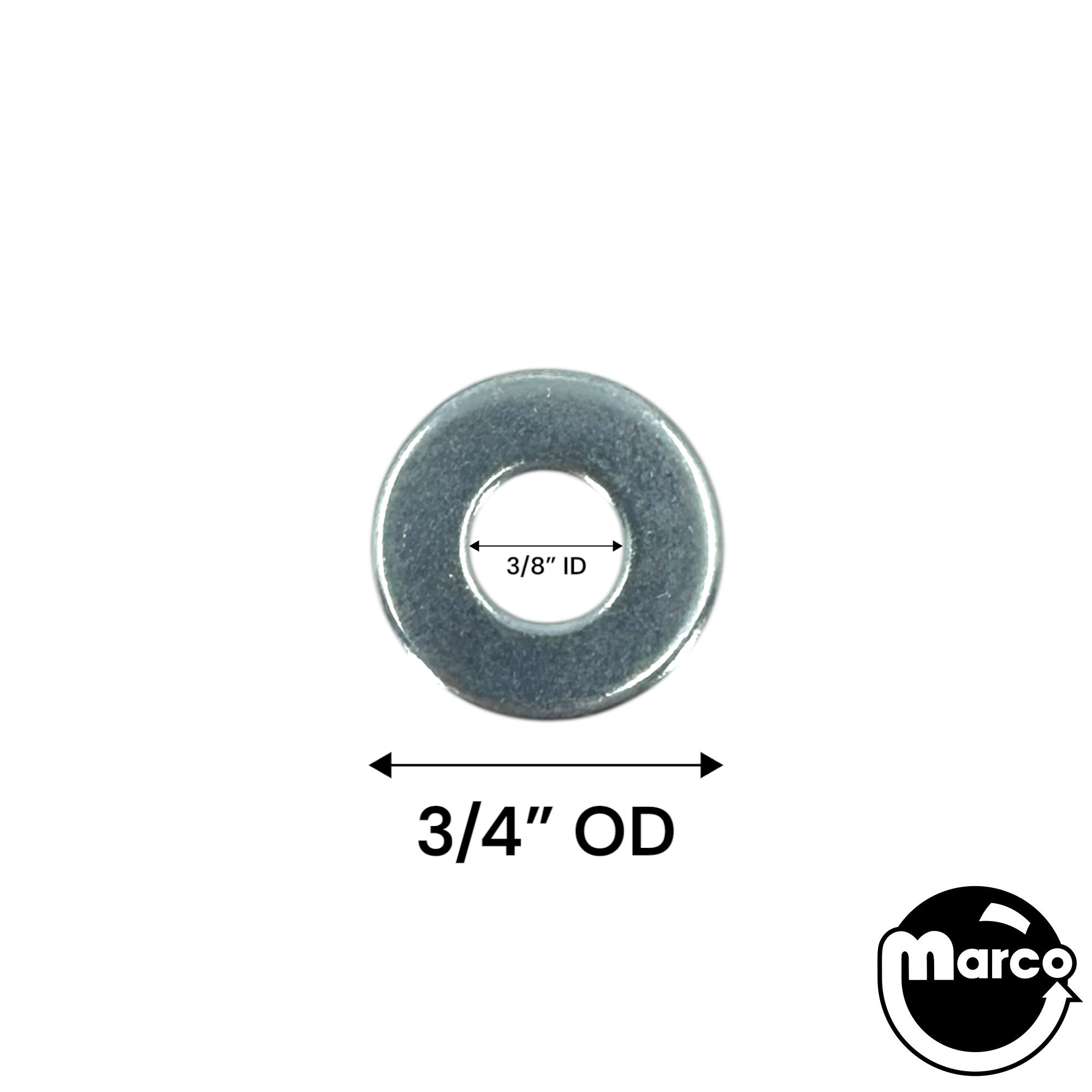 Washer steel 0.39 x 0.75 x .062 inch