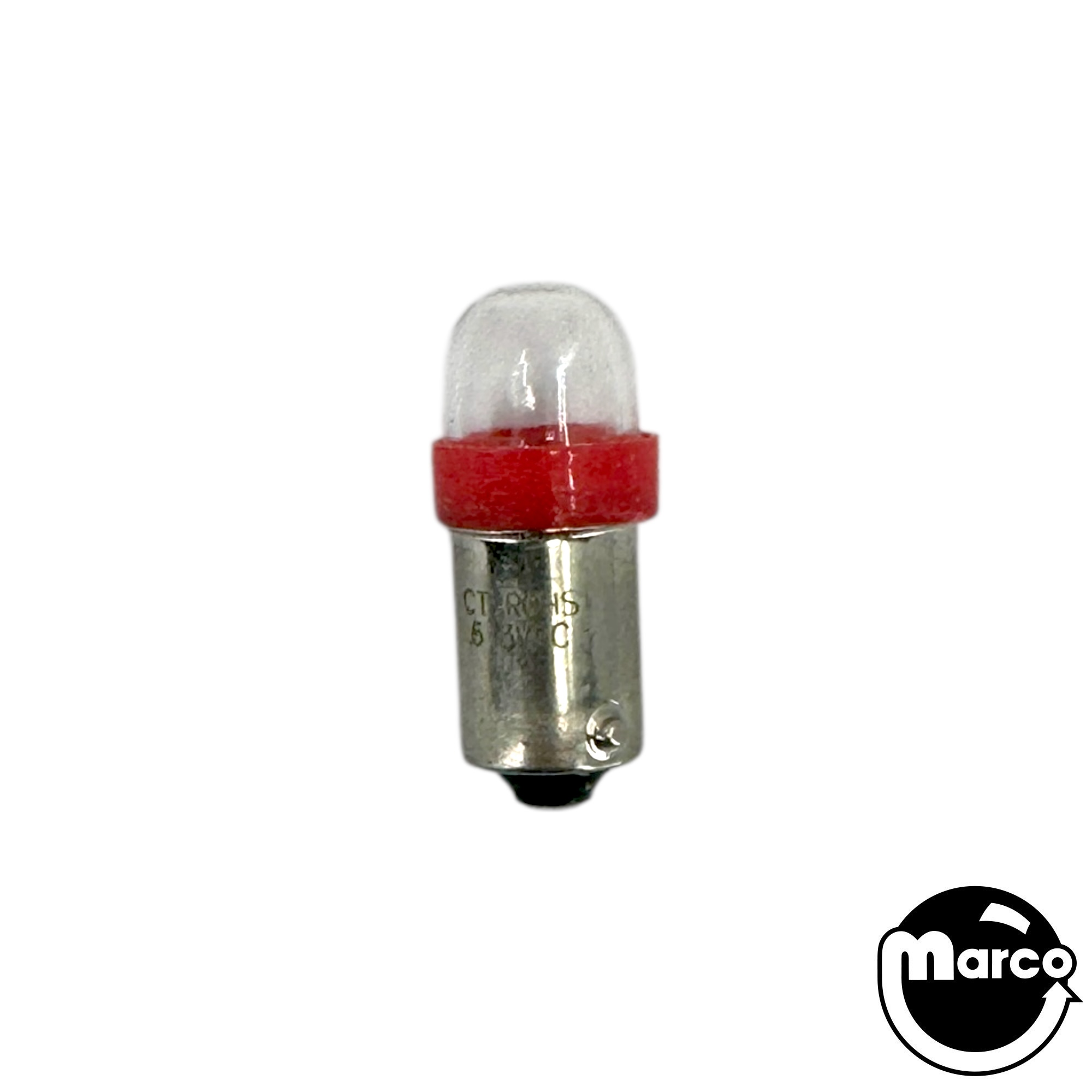 LED lamp No.44 base red dual chip