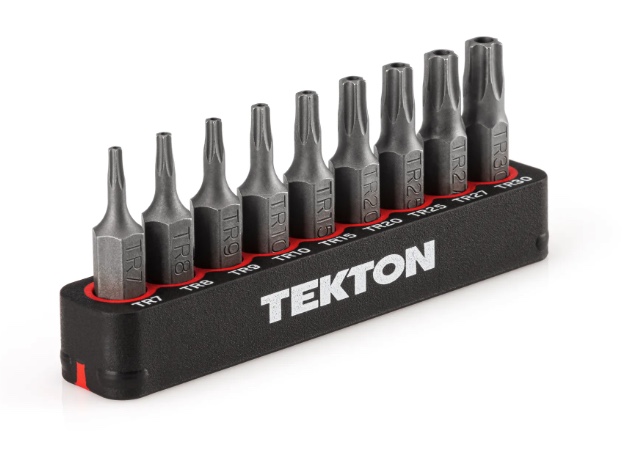 S2 Steel Bit Set - tamper proof Torx 7 pc