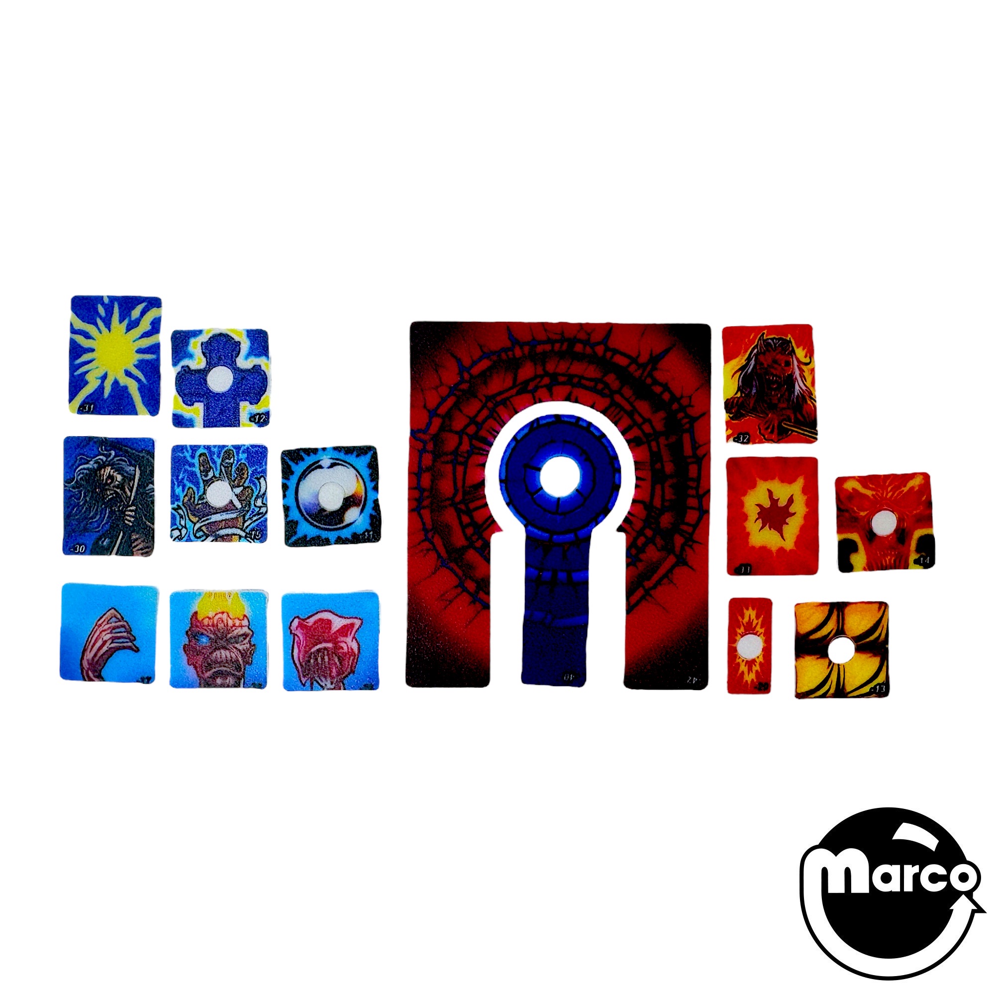 IRON MAIDEN (Stern SPI) Target Decal set