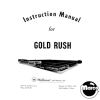 GOLD RUSH (Williams) Manual