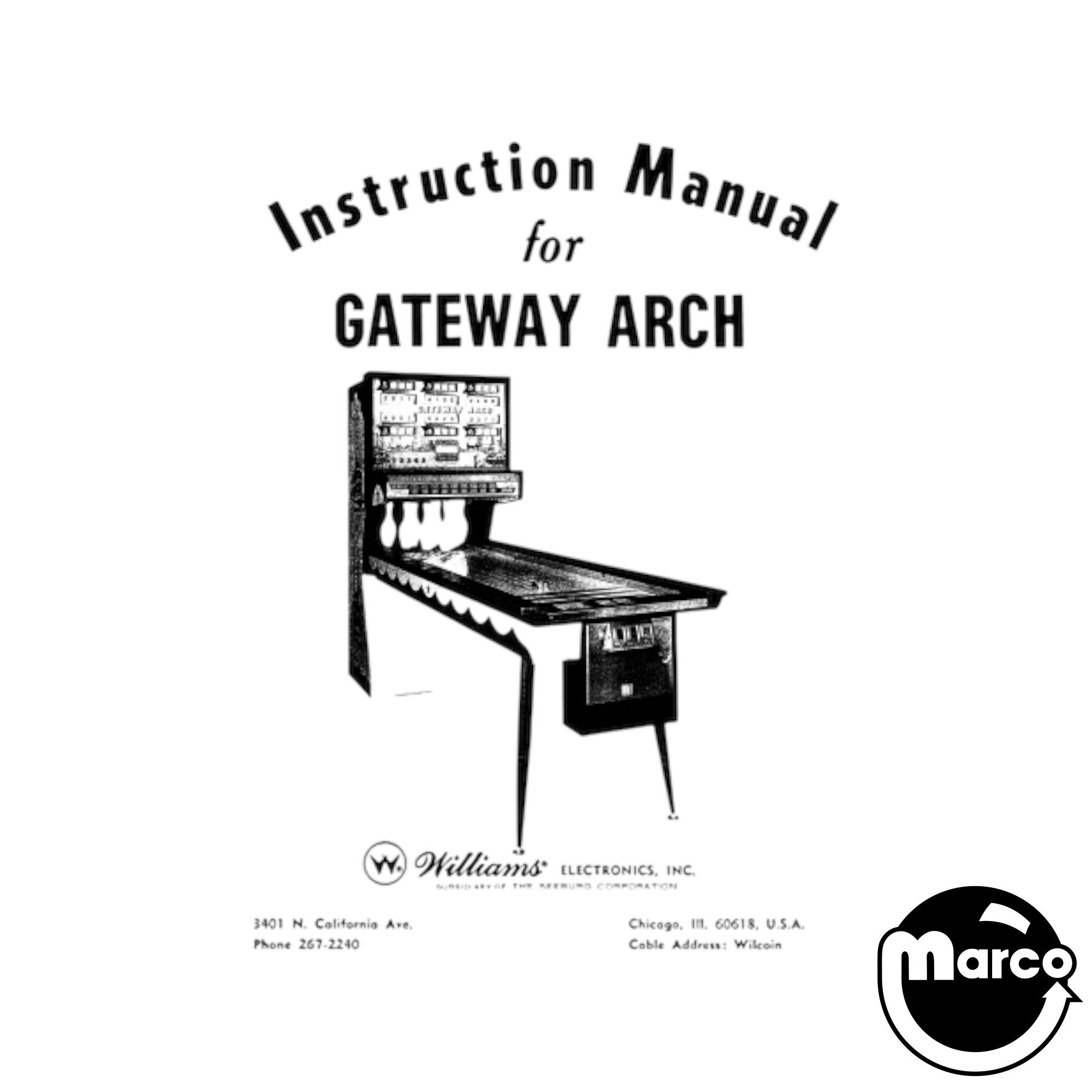 GATEWAY ARCH Shuffle (United) Manual set