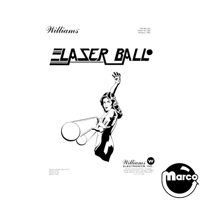LASER BALL (Williams) Manual & Schematic