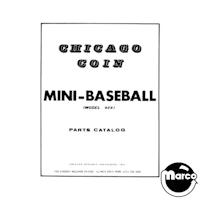 MINI BASEBALL (Chicago Coin) Manual & schematic