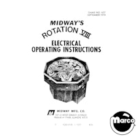 ROTATION VIII (Midway) Manual & Schem.