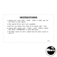 SMARTY (Williams) Score Cards
