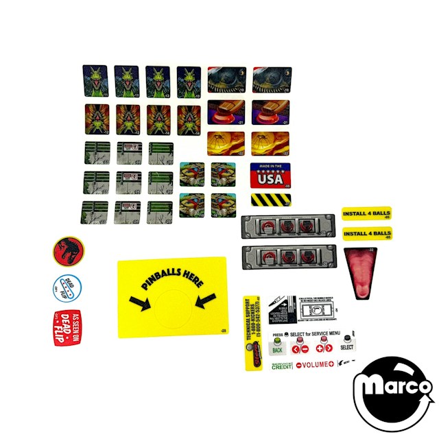 JURASSIC PARK THE PIN™ (STERN) Playfield Decal Set