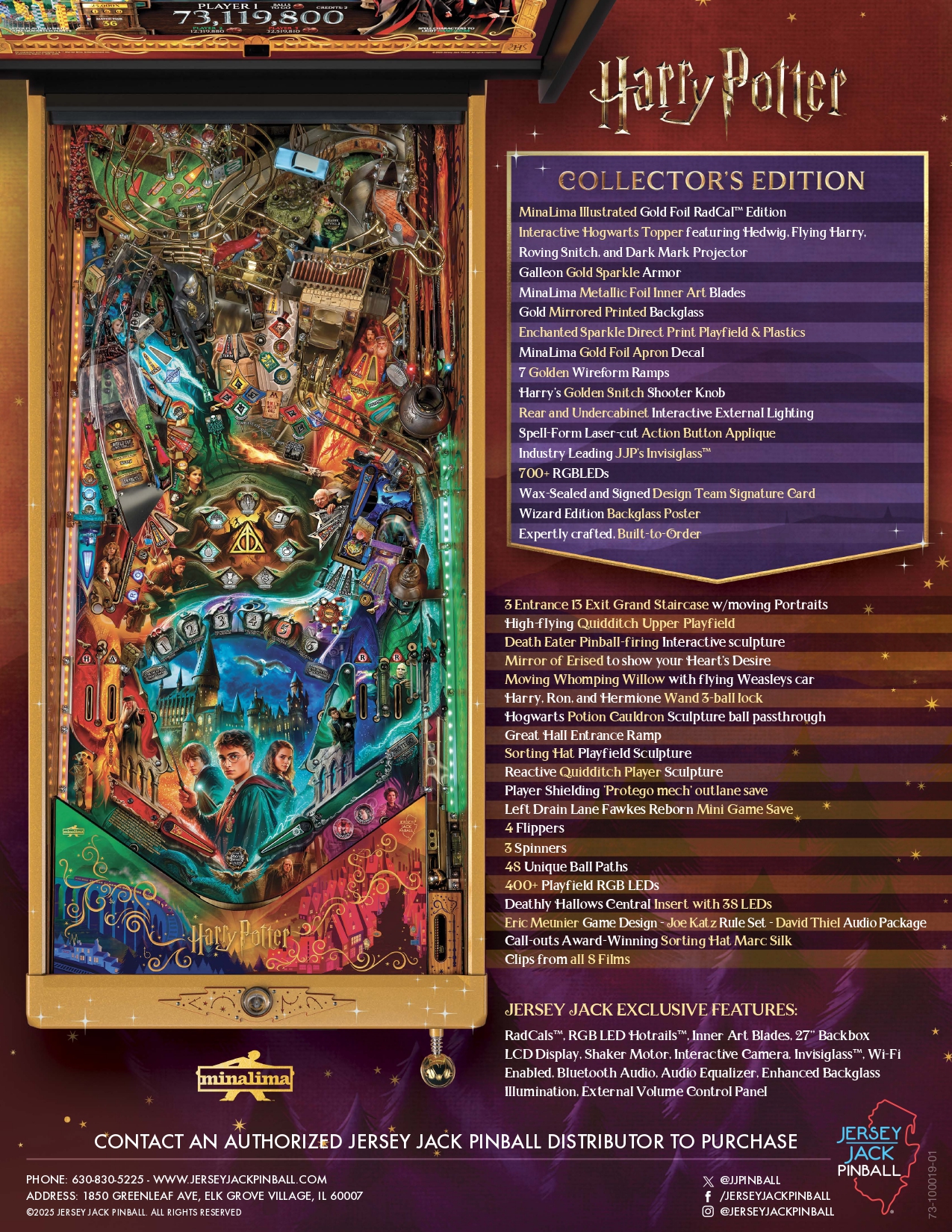 HARRY POTTER COLLECTOR'S EDITION  (Jersey Jack) Flyer