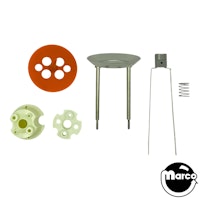 Pop bumper assembly orange skirt