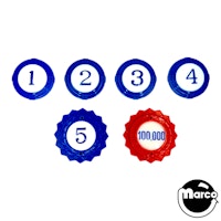 BLONDIE (Chicago Coin) Pop bumper cap set (6)